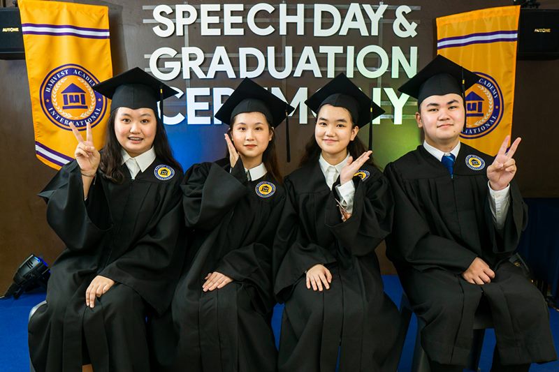 Graduates at Speech Day